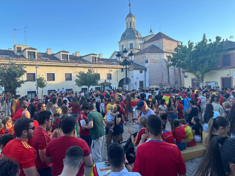 Imagen Mejorada celebra el triunfó de España en la Eurocopa
