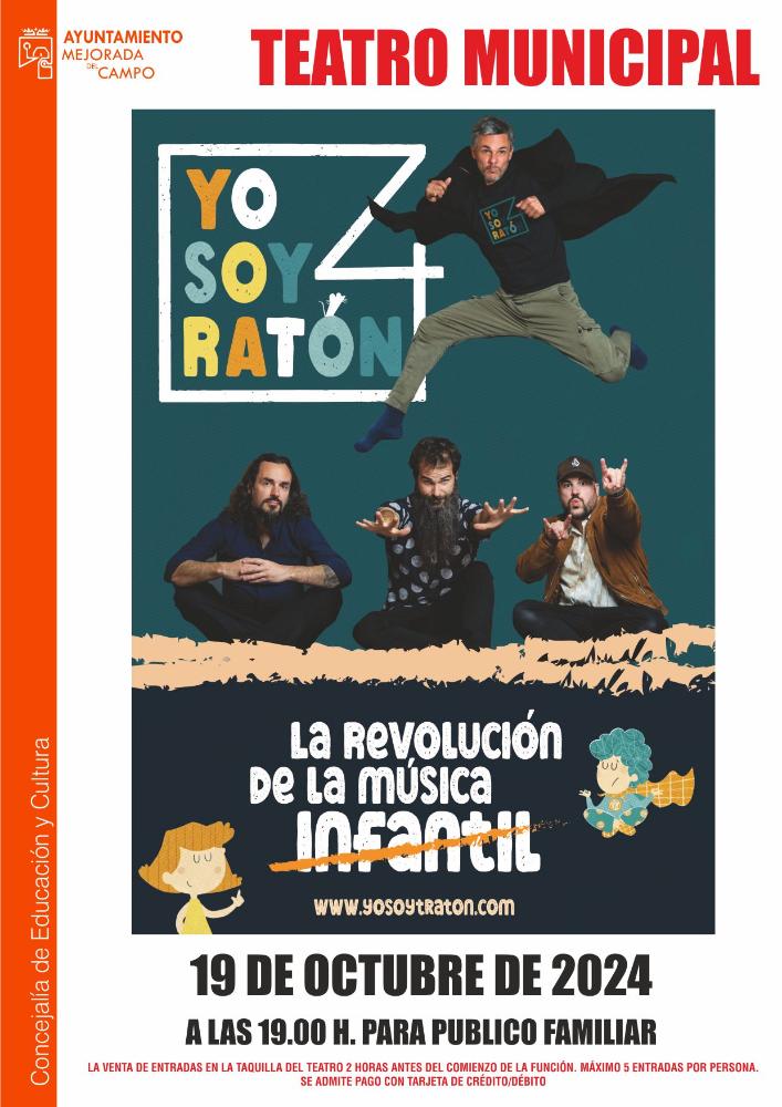 Imagen Teatro musical infantil 'Yo soy ratón', sábado 19