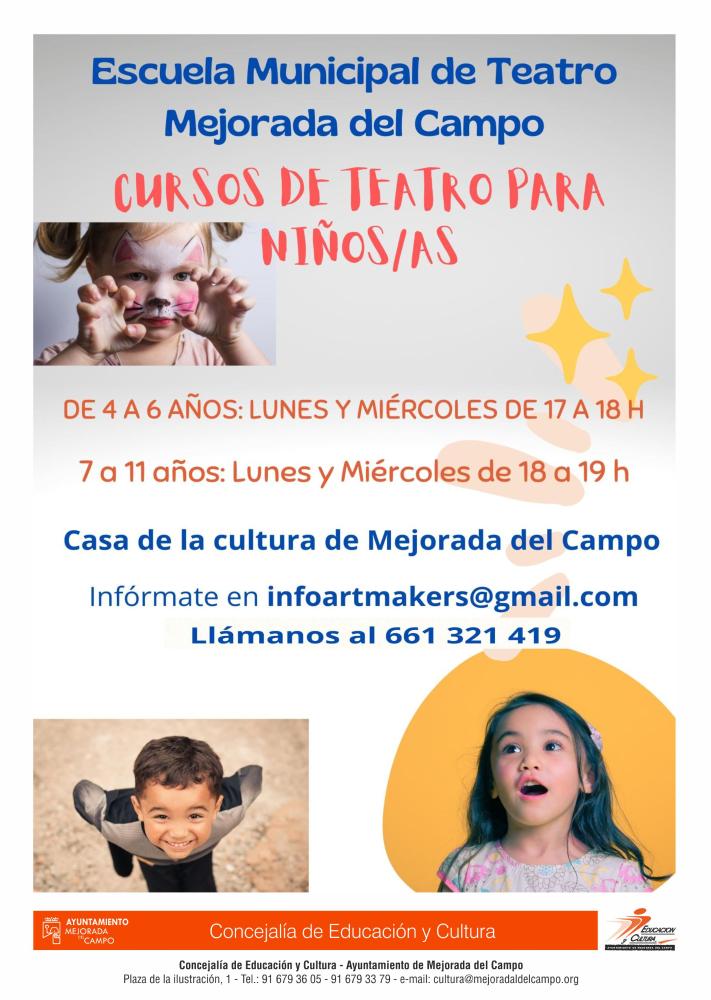 Imagen Clases para niños y niñas de la Escuela Municipal de Teatro