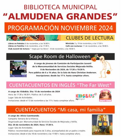 Imagen Programación de noviembre de la Biblioteca Municipal