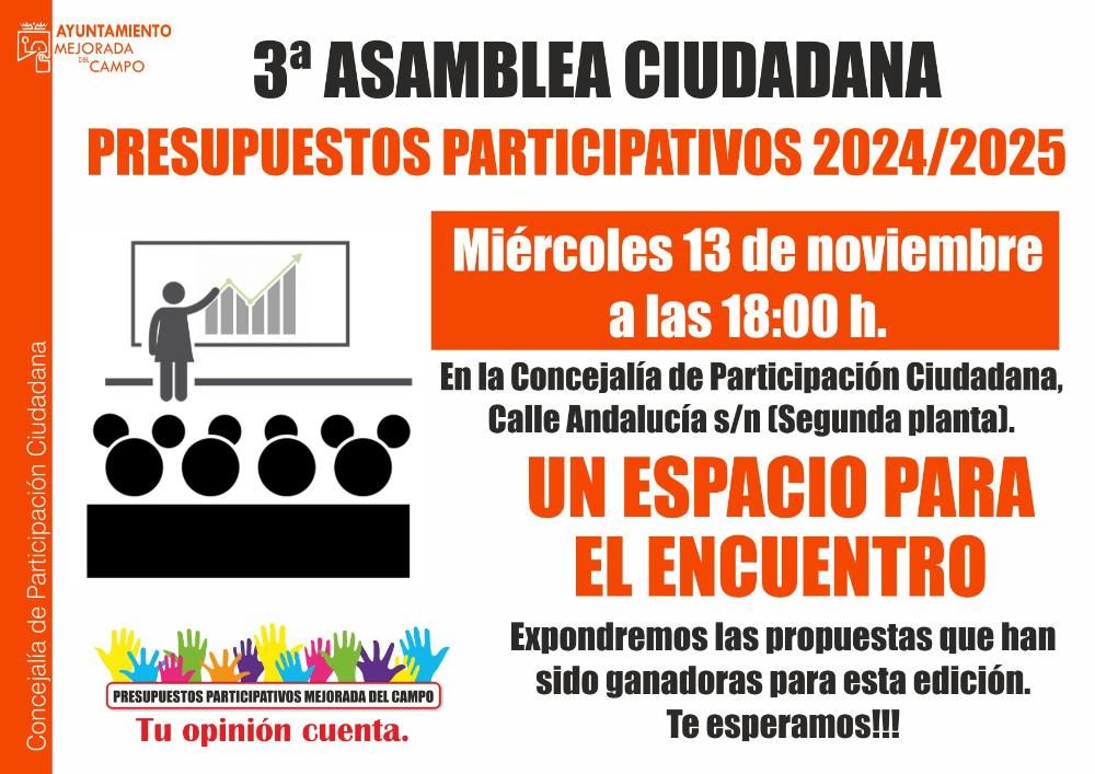 Imagen Tercera asamblea de Presupuestos Participativos, miércoles 13